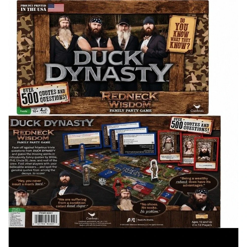 NEW SEALED Duck Dynasty Redneck Wisdom Family Party Board Game TV Show USA